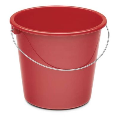 NÖLLE Eimer - Plastik, rund, 5 Liter, rot