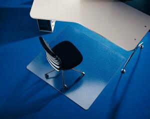 RS OFFICE ECOGRIP HEAVY Bodenschutzmatte - 150 x 120 cm, 2,4 mm, Teppichböden, transparent