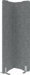 Trennwand Akustik eckig 100x180 grau HAMMERBACHER...