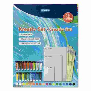 Bastelset Kreativ 29 teilig sortiert STYLEX 28590