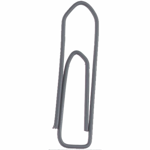 Alco Briefklammer Metall farbig lackiert 26mm grau 100 Stück