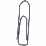 Alco Briefklammer Metall farbig lackiert 26mm grau 100...