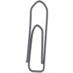 Alco Briefklammer Metall farbig lackiert 26mm grau 1000...