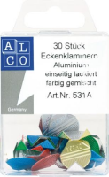 Alco Eckenklammer Aluminium sortiert 30 Stück