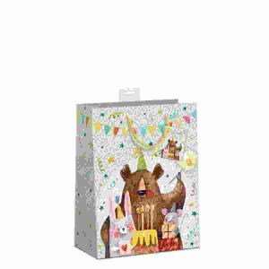 Geschenktasche Kinder  18x23x10cm, mit Kordel und Namenskarte,, Skorpion
