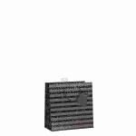 Geschenktasche Streifen  Punkte 15x15x6cm, mit Kordel und...