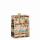 Geschenktasche Happy  Birthday braun 18x23x10cm, mit Kordel und Namenskarte, Regenbogenfolie,, Skorpion