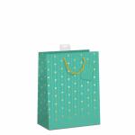 Geschenktasche Kleine  Herzen 18x23x10cm, mit Kordel und...