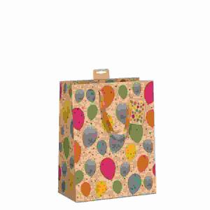 Geschenktasche  Luftballons 18x23x10cm, mit Kordel und Namenskarte, Hologrammfolie,, Skorpion