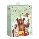 Geschenktasche Kinder  Jumbo 33x45x12cm, mit Kordel und...
