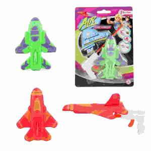 Flugzeug Launcher AIR  sortiert, 2 verschiedene Farben, aus Schaumstoff, ab 3 Jahren,, Toi-Toys