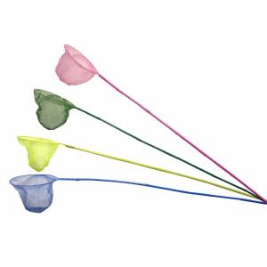 Bambuskescher 120cm 4fach  sortiert, grün, gelb, pink, blau, Länge: 120 cm, Durchmesser: 20 cm