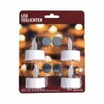 LED Teelichter 4er  inklusive Batterien, mit...