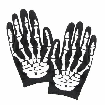 Handschuhe Skelett  Paar, Widmann