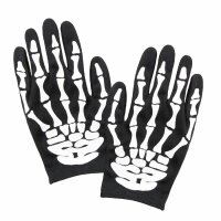 Handschuhe Skelett  Paar, Widmann
