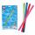 Wasser-Nudel aufblasbar  D11x164cm 4fach sortiert, grün, blau, rot, pink, aufgeblasen 161 x 8 cm,, unaufgeblasen 164 x 11 cm,, Happy People