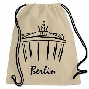 Sportbeutel Berlin BT  natur, Baumwolle