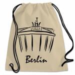 Sportbeutel Berlin BT  natur, Baumwolle