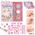 Ylvi Glitzer Tattoo Set  Tattoo-Set mit Glitzerfarbe, Pinsel und Vorlagen,, Depesche