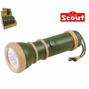 Taschenlampe Scout 3 LED  D3,5x16cm gummiert, Happy People