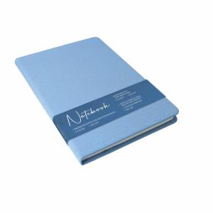Notizbuch A5 Retro blau  72 Blatt dotted, ca. 14,5 x 21 cm, 100g/m² Papier, gepunktet, Umschlag aus, PE,, Online