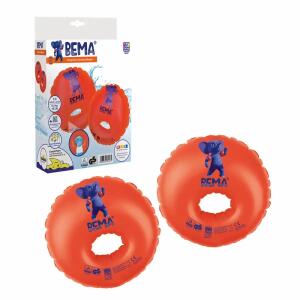 BEMA Schwimmhilfe Duo  Protect 3-6 Jahre 18-30kg, aufgeblasen 25 cm, rund, mit schaumstoffkern,, Exklusiv für DACH-Region, Sharky Schwimmschule