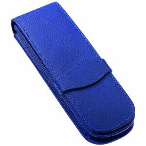 Lederetui für 2x Stifte  Classic blau