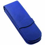 Lederetui für 2x Stifte  Classic blau