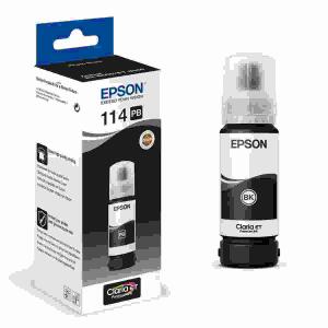 Tintenflasche EPSON Photo  C13T07B140 ET8500 schwarz, für ca 2300 Fotos, EcoTank 114, 70ml