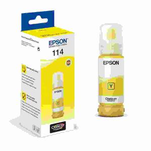 Tintenflasche EPSON  C13T07B440 ET8500 gelb, für ca 2300 Fotos, EcoTank 114, 70ml