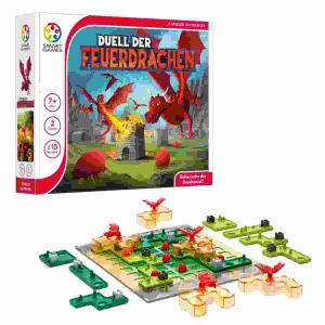 Brettspiel Duell der  Feuerdrachen, für 2 Spieler, Spieldauer 15min, ab 7 Jahren,, Smart Games