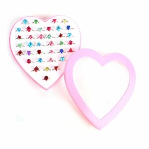 Kinder Ringe verstellbar  sortiert, 12 verschiedene Ringe