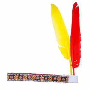 Indianerhaarband  mit 2 Federn