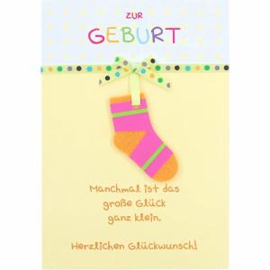 Klappkarten Geburt+Taufe  4 Jahreszeiten Motiv 002