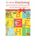 Klappkarten Schule  4 Jahreszeiten Motiv 005