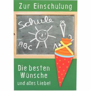 Klappkarten Schule  4 Jahreszeiten Motiv 011