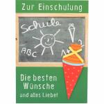 Klappkarten Schule  4 Jahreszeiten Motiv 011