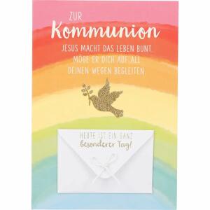 Klappkarten Kommunion  4 Jahreszeiten Motiv 006