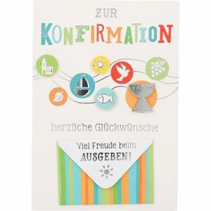 Klappkarten Konfirmation  4 Jahreszeiten Motiv 006