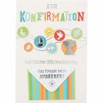 Klappkarten Konfirmation  4 Jahreszeiten Motiv 006