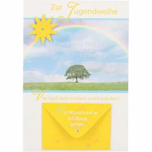Klappkarten Jugendweihe  4 Jahreszeiten Motiv 002