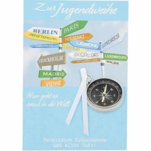 Klappkarten Jugendweihe  4 Jahreszeiten Motiv 010