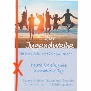 Klappkarten Jugendweihe  4 Jahreszeiten Motiv 012