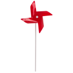 OOTB Bunte Windmühle mit 3 LED farbwechselnd H: 28 cm