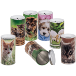 OOTB Metall-Spardose Tiere
