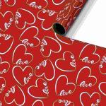 Geschenkpapier 70cmx2m  Dany rot