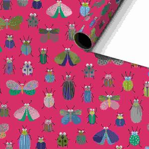 Geschenkpapier 70cmx1,5m  Beetle pink