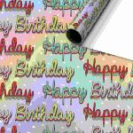 Geschenkpapier 70cmx1,5m  Glenn rot
