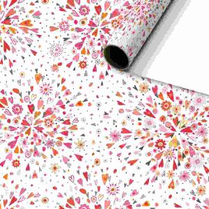 Geschenkpapier 70cmx1,5m  Celia rot