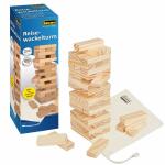 Idena Reise Wackelturm  15x5x5cm Holz FSC100%, mit...